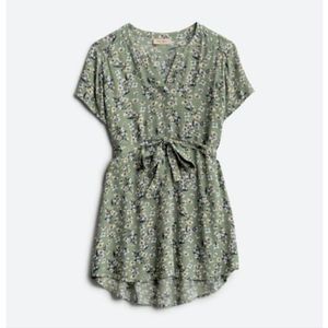 Segura Rayon Gauze Tie Waist Maternity Top